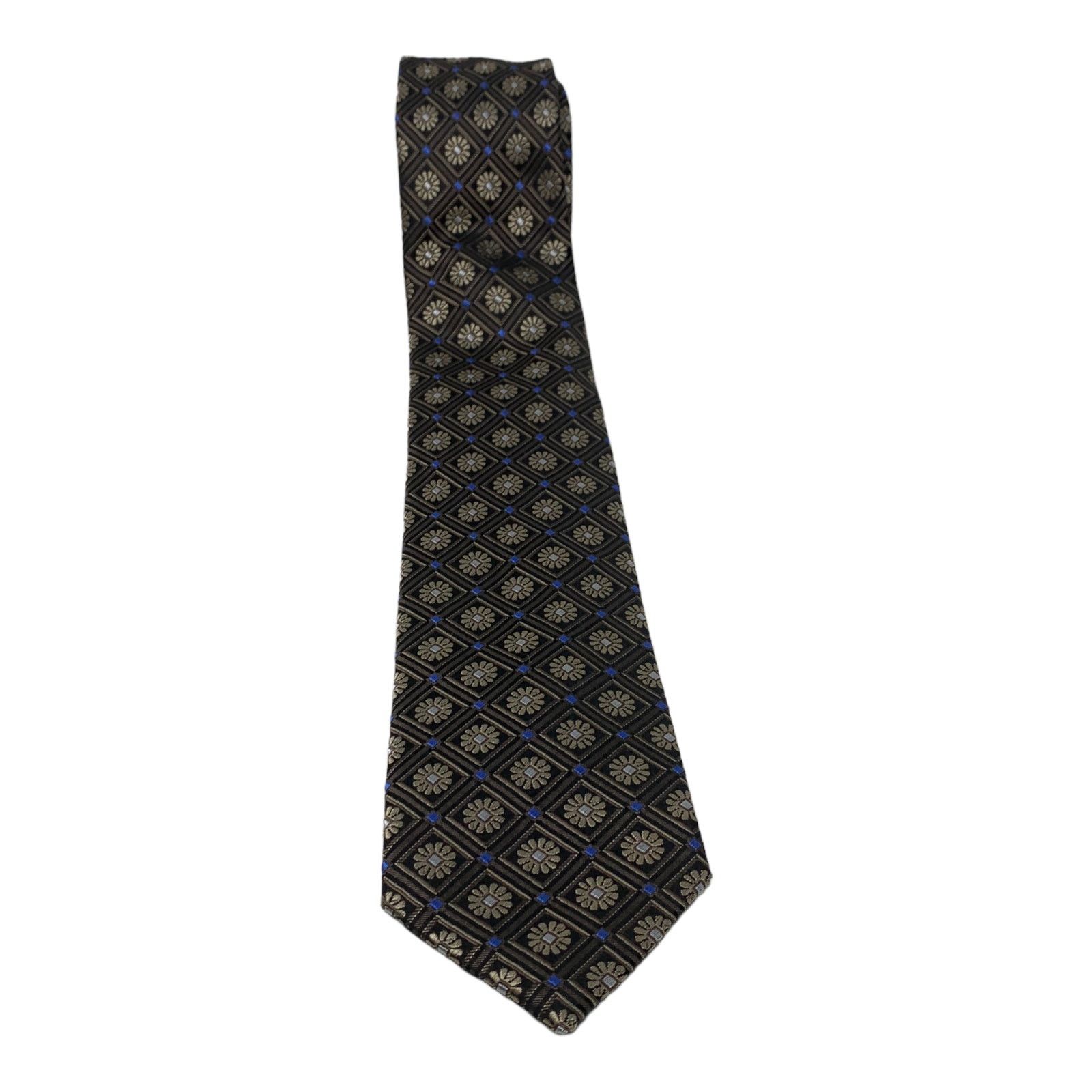 Sean John Sean John black gold floral tie Size ONE SIZE - 4 Thumbnail
