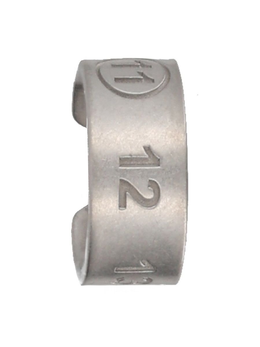 Maison Margiela MAISON MARGIELA EAR CUFF "NUMBER REFERENCE" - GREY Size ONE SIZE - 1 Thumbnail