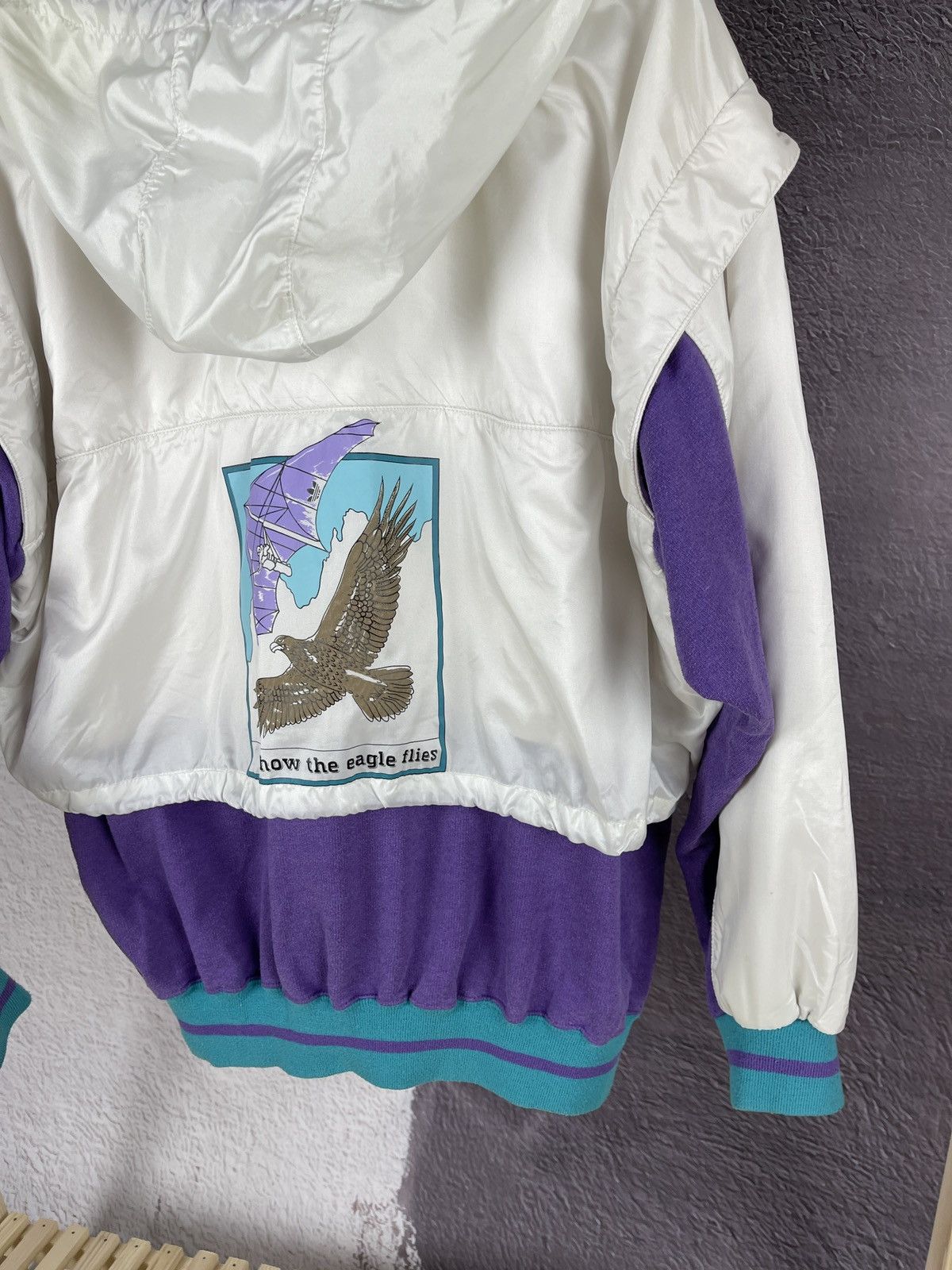 Adidas Adidas Hang Glider vintage 90s how the eagle flies anorak Size US S / EU 44-46 / 1 - 16 Thumbnail