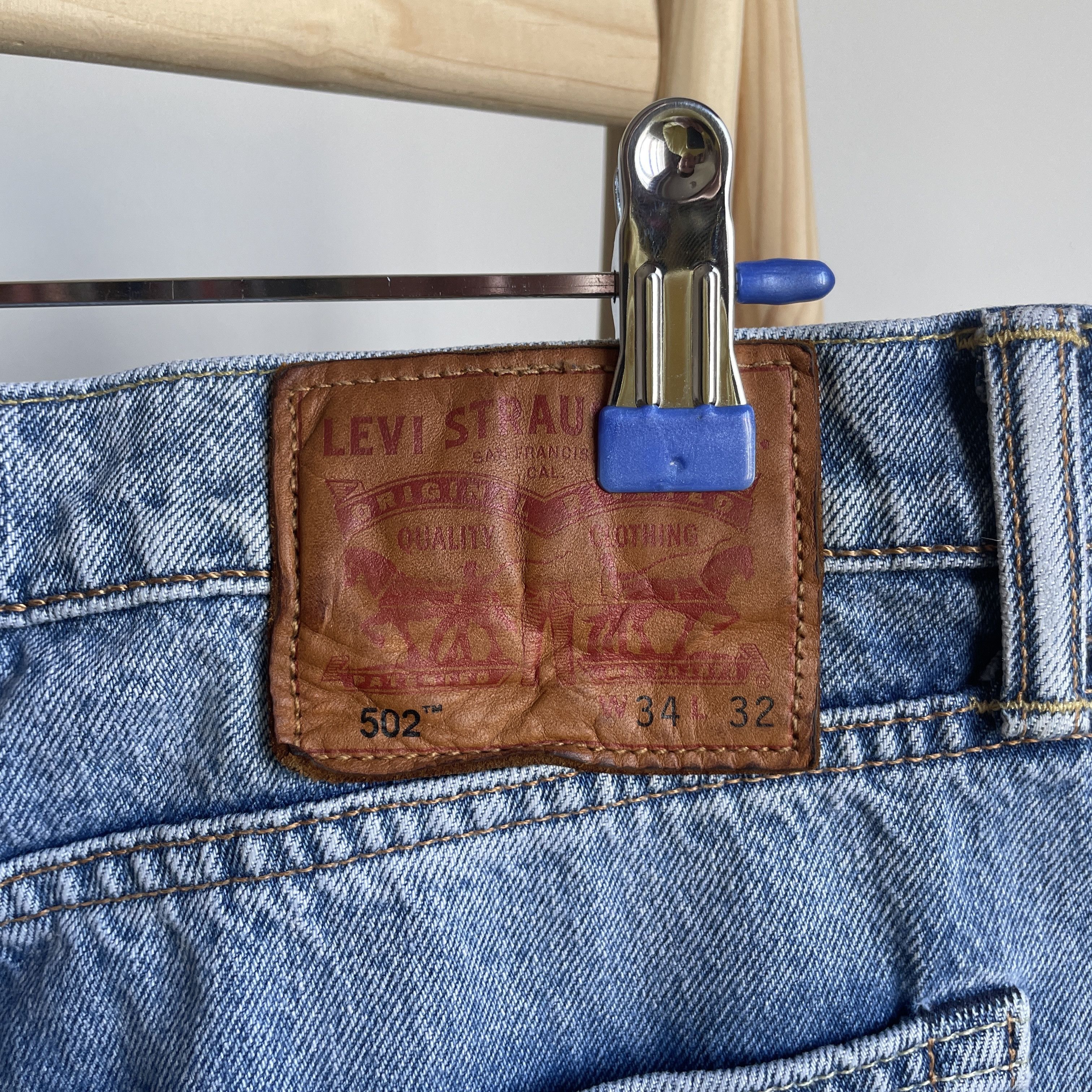 Levi's Levi's 502 Patchwork Denim Size 34x32 Size US 34 / EU 50 - 10 Thumbnail
