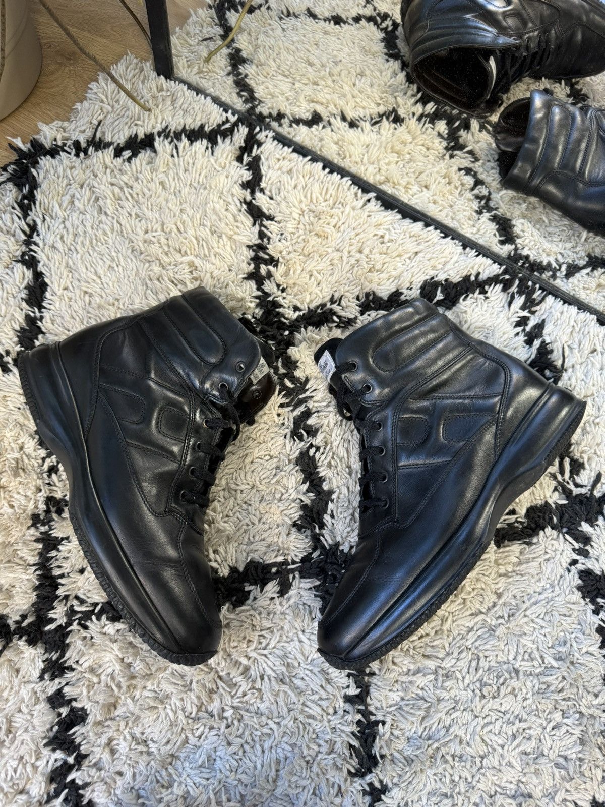 Hogan × Vintage Hogan Interactive leather boots Size US 11.5 / EU 44-45 - 5 Thumbnail