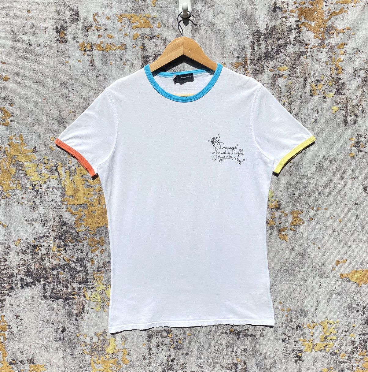 Dsquared2 × Vintage Dsquared2 Raised in Prizama Shirt Dsquared2 Distressed Size US S / EU 44-46 / 1 - 1 Thumbnail