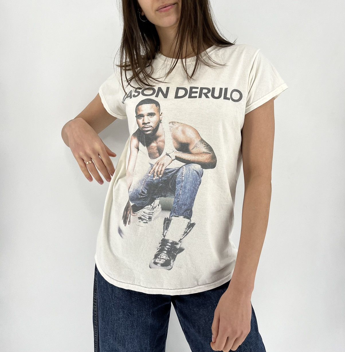 Band Tees Vintage Womens Jason Derulo T-shirt Tattoo World Tour Size Size L / US 10 / IT 46 - 4 Thumbnail