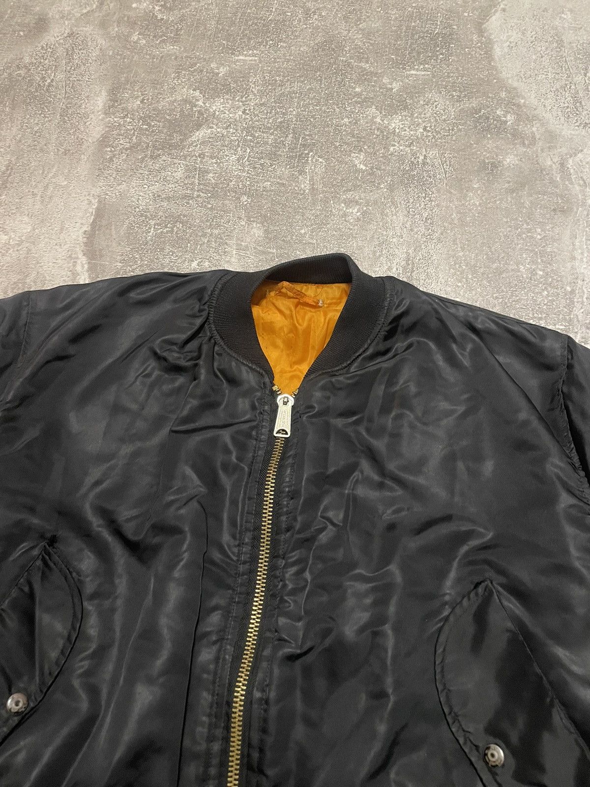 Alpha Industries Vintage 90's MA1 Flyer's Intermediate Bomber Jacket Size US L / EU 52-54 / 3 - 2 Thumbnail