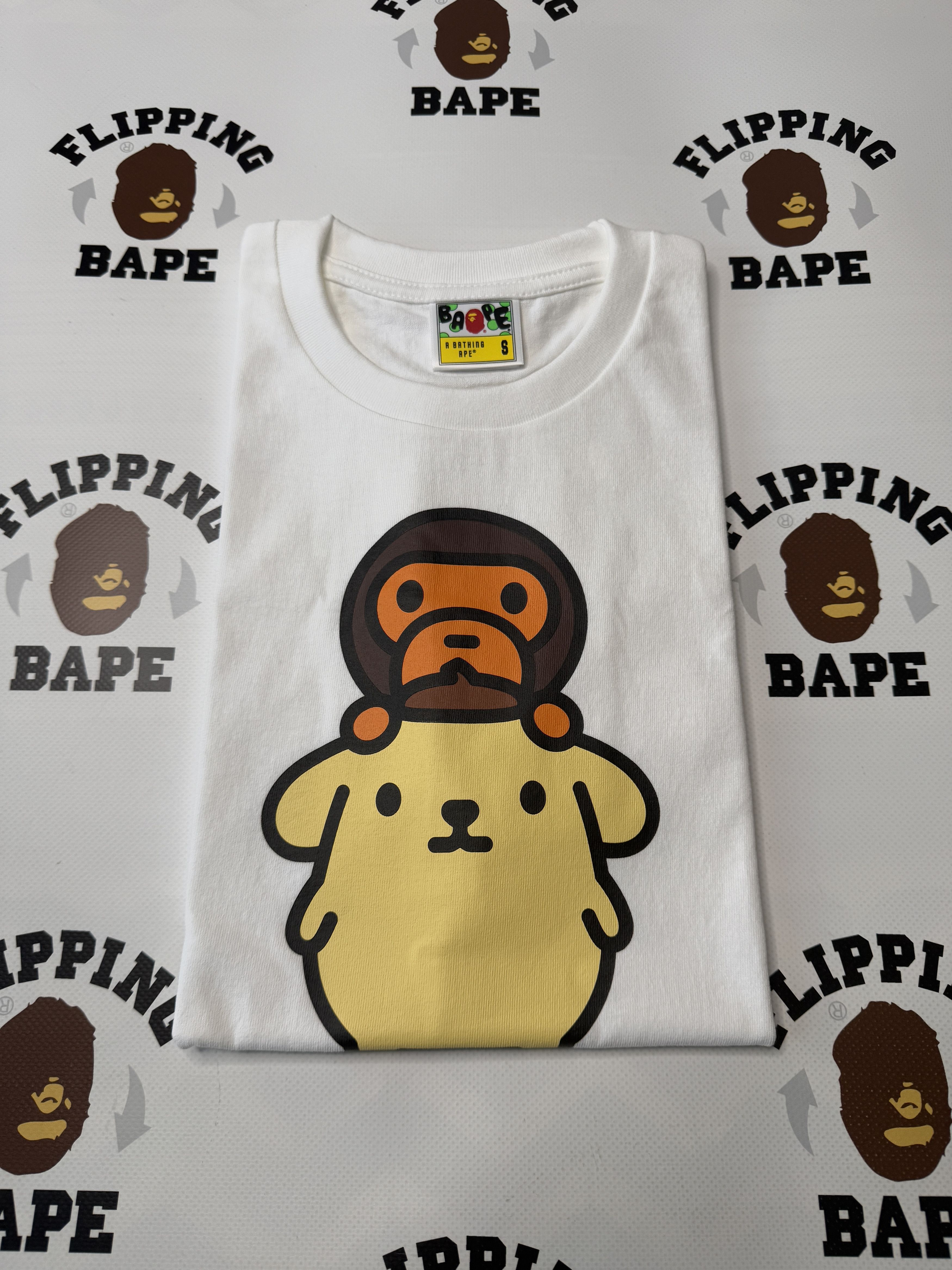 【 BABY MILO X POMPOMPURIN 】MINI TEE BAPE BABY MILO X POMPOMPURIN TEE