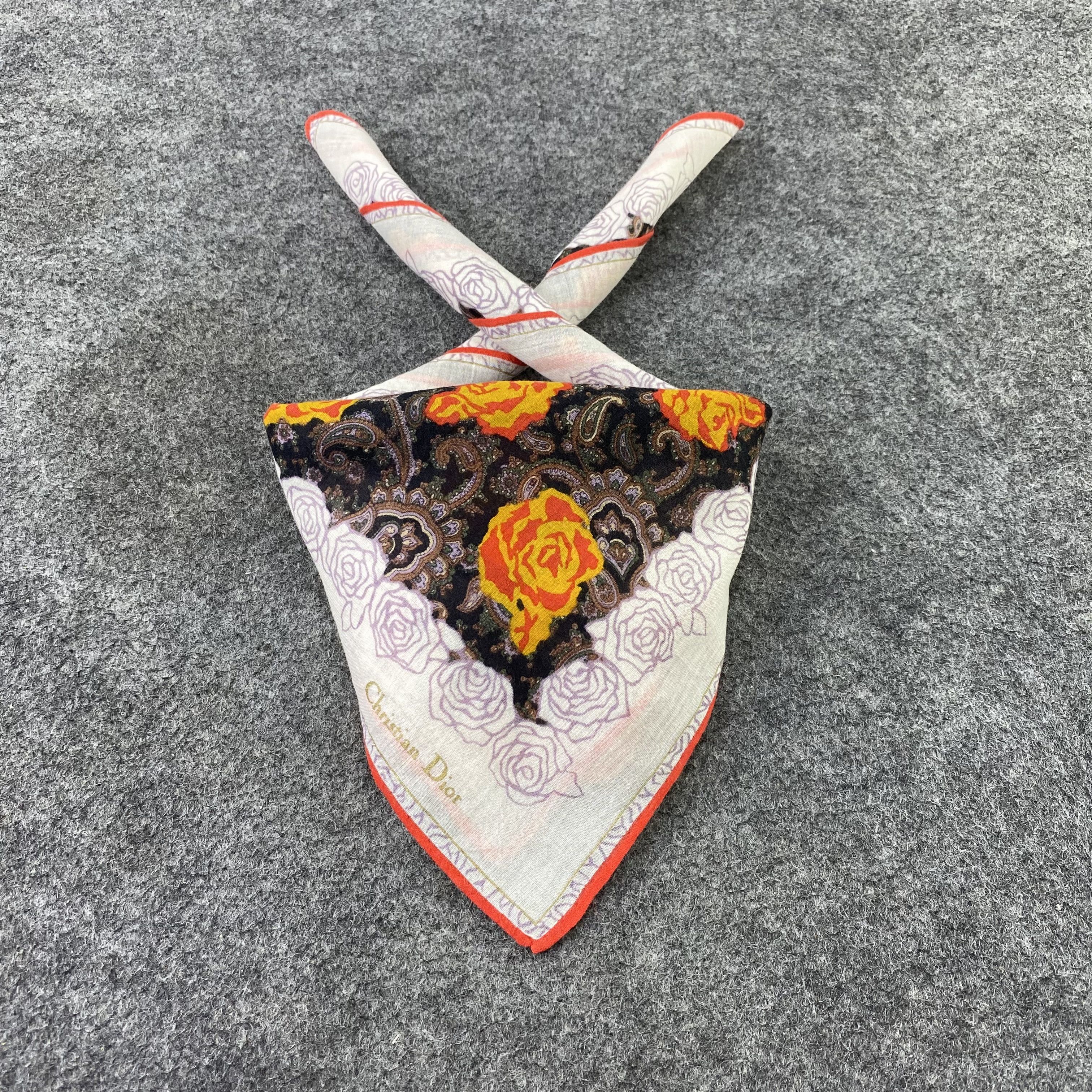Designer Christian Dior Handkerchief / Bandana / Neckerchief-B984 Size ONE SIZE - 2 Thumbnail
