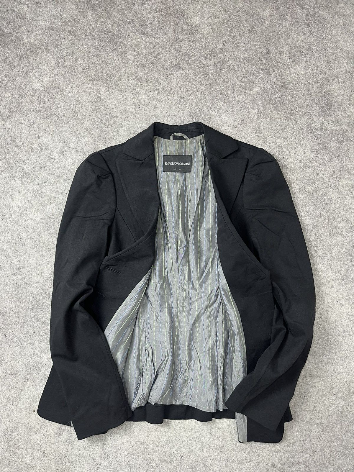 Emporio Armani Emporio armani black wool jacket blazer Size M / US 6-8 / IT 42-44 - 7 Thumbnail
