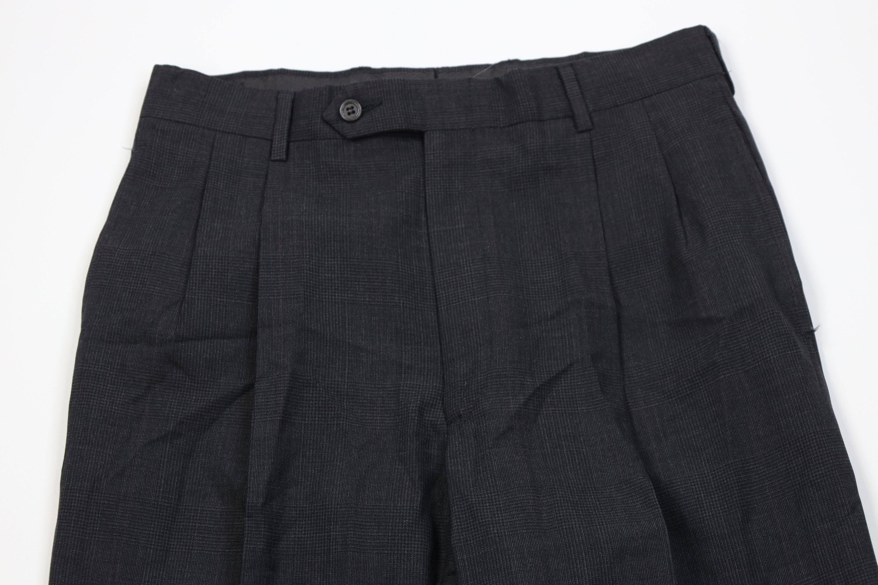 Jos. A. Bank Vintage 90s Jos A Bank Houndstooth Wide Leg Chino Pants USA Size US 30 / EU 46 - 2 Thumbnail