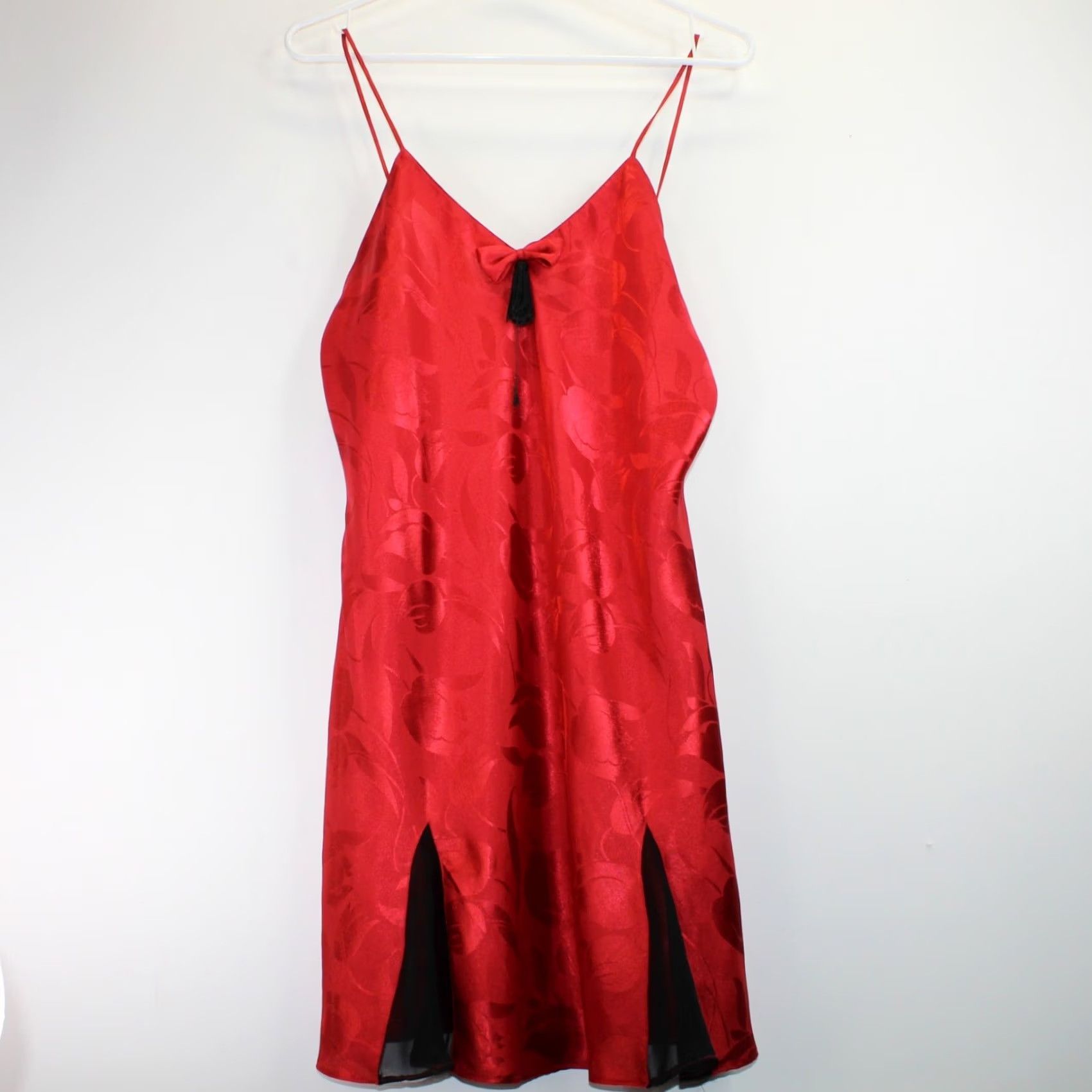 Victoria's Secret VINTAGE Victoria's Secret Night Gown Womens Medium Polyester Sleepwear Pullover Sleeveless Red 90s Size M / US 6-8 / IT 42-44 - 4 Thumbnail