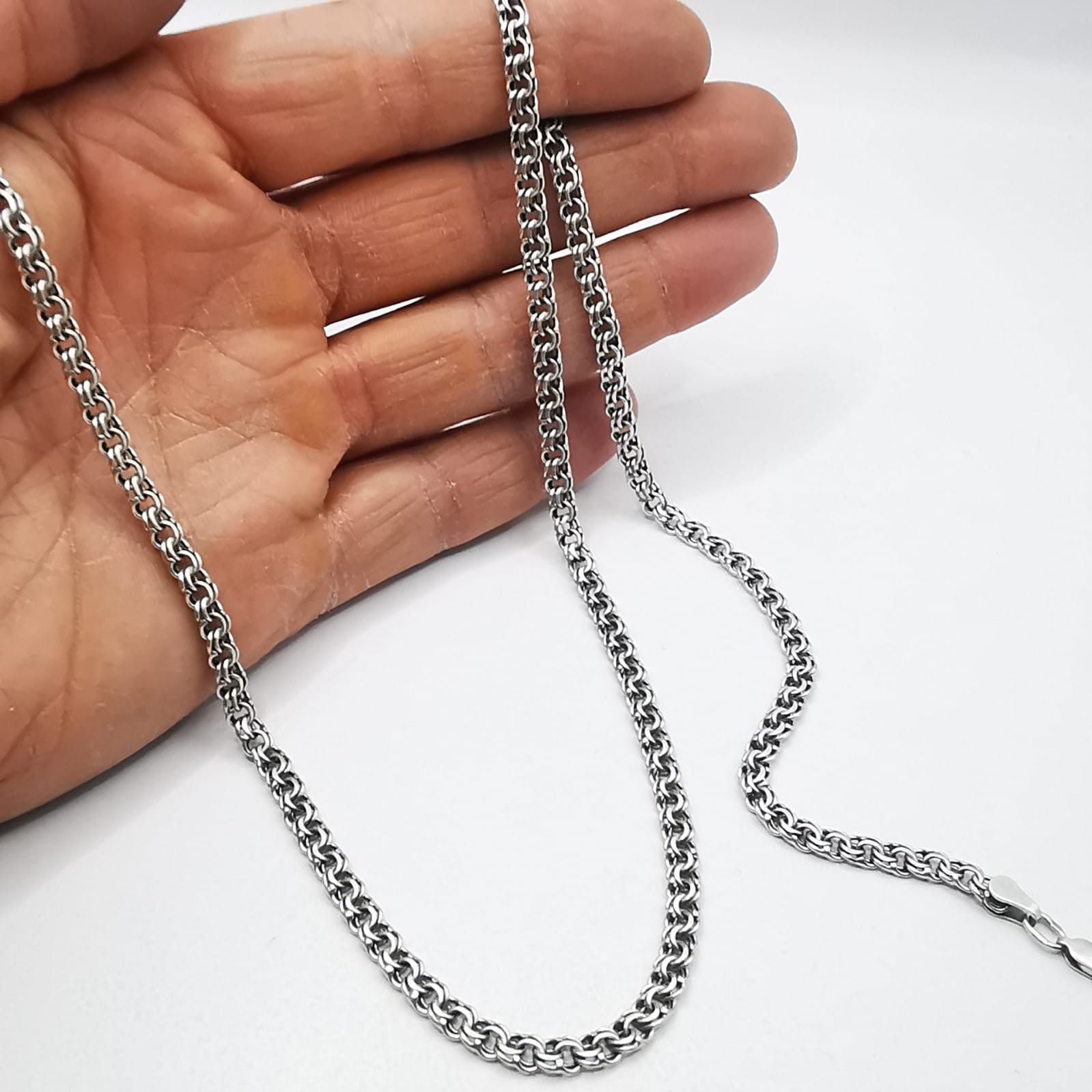 Sterling Silver × Vintage Vintage Jewelry Chain, 925 Sterling Silver, Signed 20,15g Size ONE SIZE - 8 Thumbnail