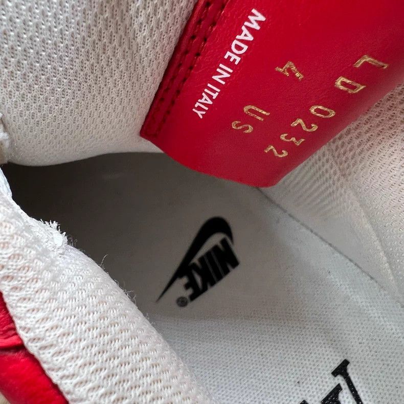 Louis Vuitton Louis Vuitton Nike co-branded AF1 white and red board shoe Size US 4 / IT 34 - 6 Thumbnail