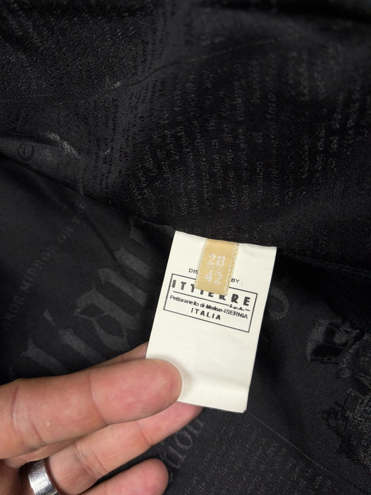 John Galliano John Galliano 2000s Black Embroidery Leather Bomber Jacket Size M / US 6-8 / IT 42-44 - 16 Thumbnail