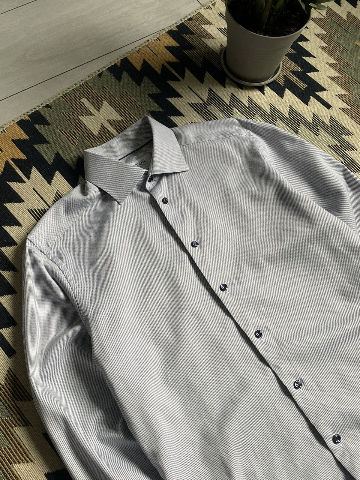 Eton Eton Slim Button Up Shirt Size US M / EU 48-50 / 2 - 3 Thumbnail