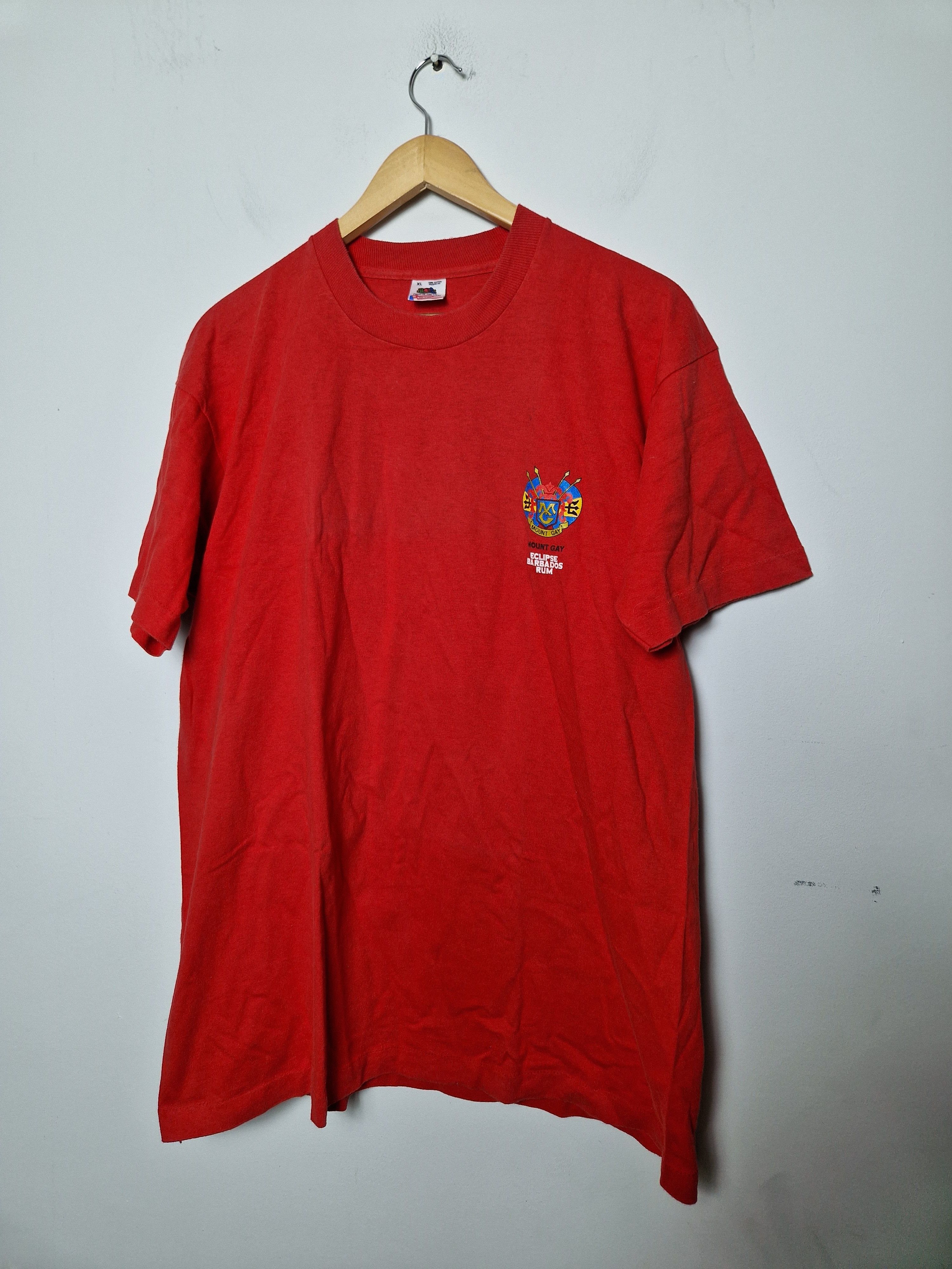 Vintage Mount Gay Barbados Rum Made in USA vintage single stitch tee Size US XL / EU 56 / 4 - 4 Thumbnail