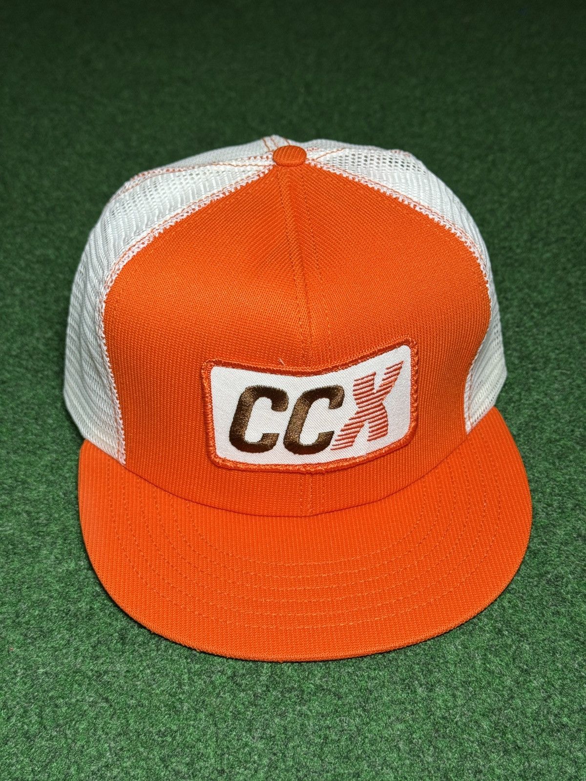 Vintage CCX Conway Express Trucking Snapback Orange Trucker Hat Size ONE SIZE - 1 Thumbnail