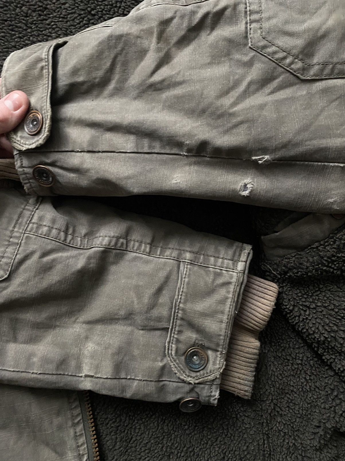 Vintage ️LAST ️Vintage Schott Shearling Bomber military Jacket Sherpa ...
