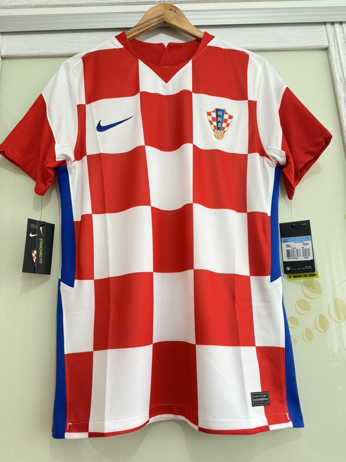 Nike Croatia Euro 2020-2021 Home Soccer Jersey Football Kit Shirt Size US M / EU 48-50 / 2 - 5 Thumbnail