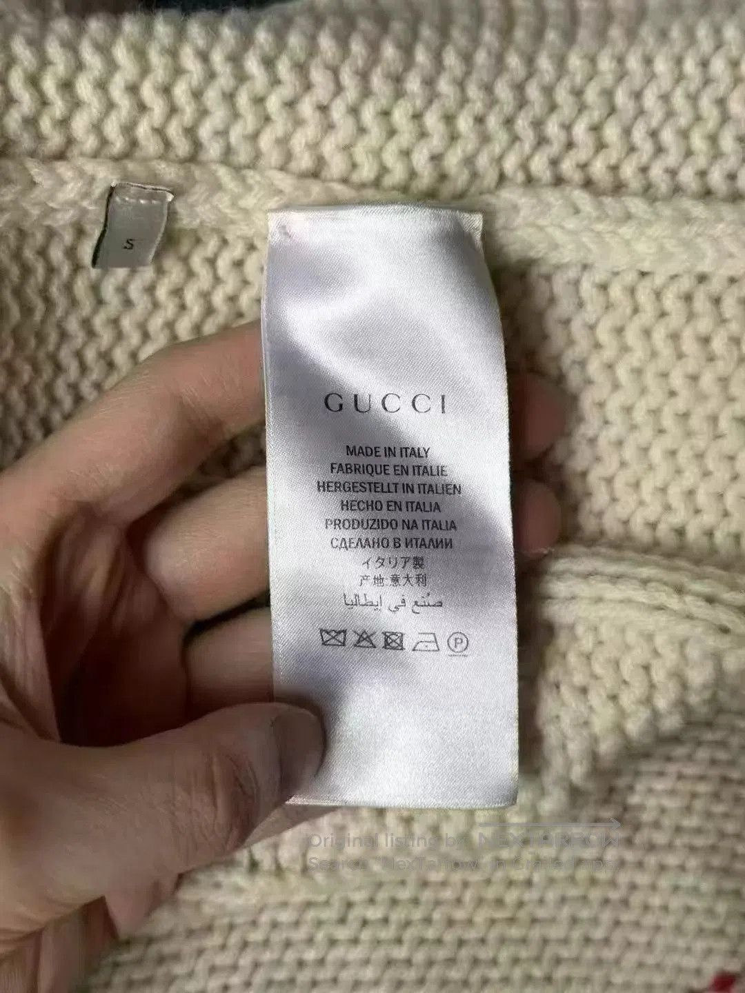 Gucci Multi-Color Cable Knit Cardigan Size S. Size US S / EU 44-46 / 1 - 4 Thumbnail