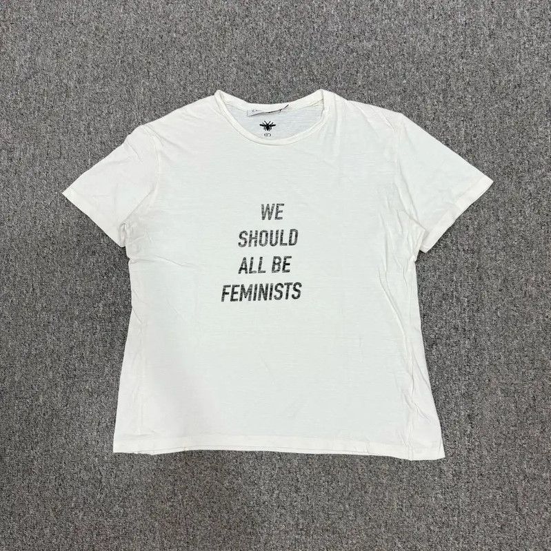 Dior Dior White Cotton Women's T-Shirt 0089 Size M / US 6-8 / IT 42-44 - 1 Thumbnail
