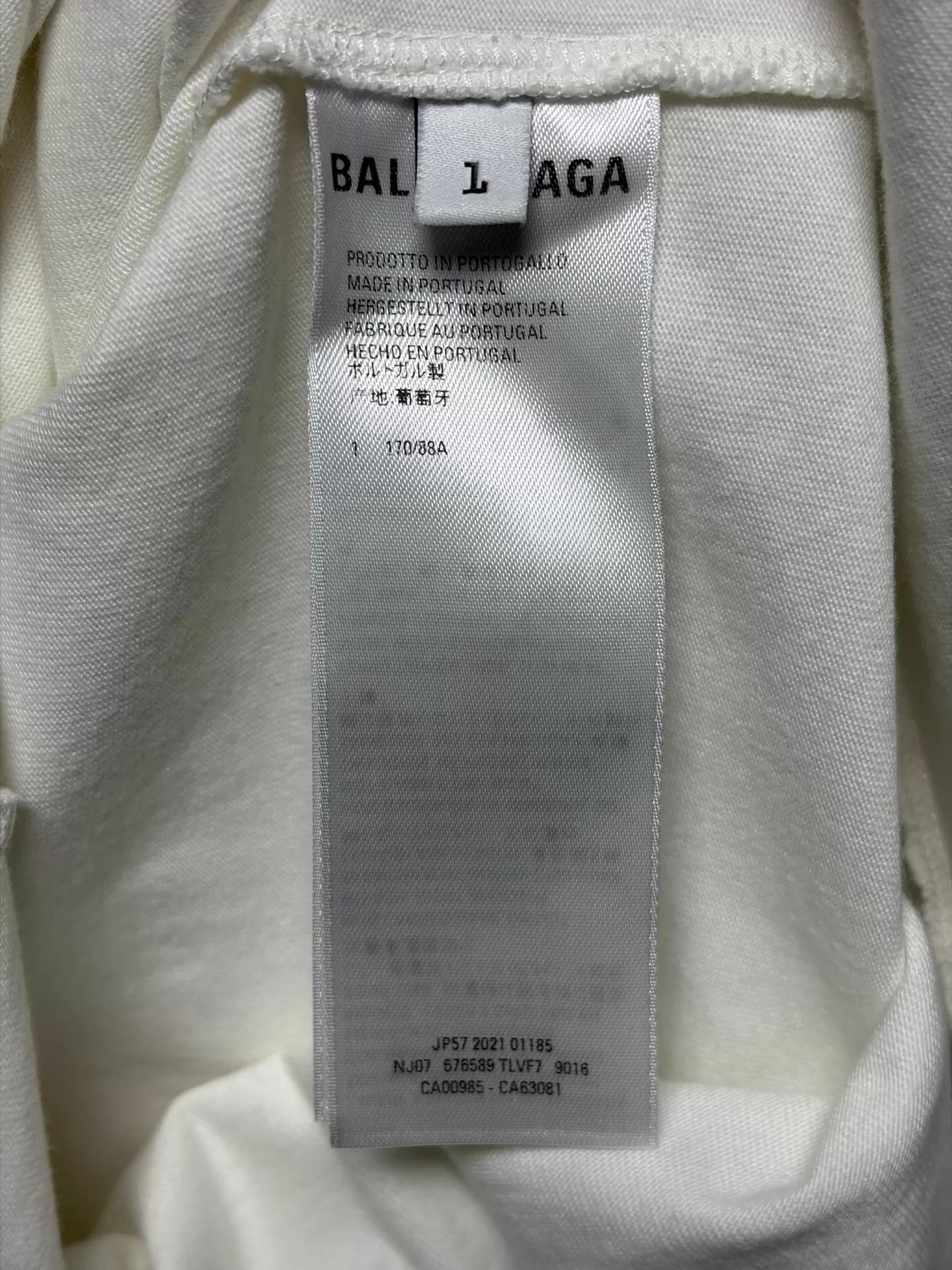Balenciaga Balenciaga PDF short sleeve T-shirt white size 1 oversized Size US S / EU 44-46 / 1 - 4 Thumbnail