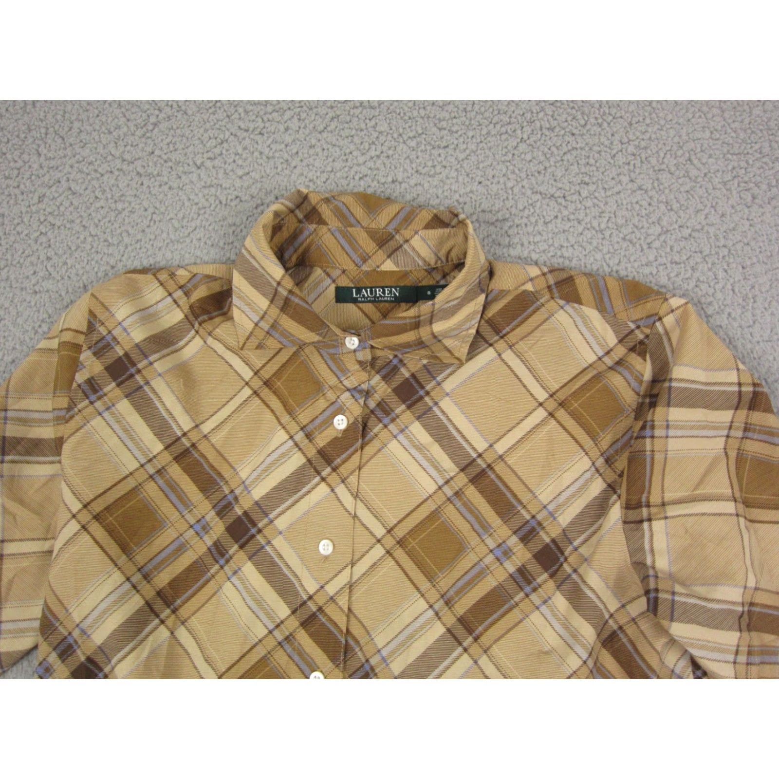 Ralph Lauren Ralph Lauren Shirt Dress Women 8 Yellow Plaid Button Front Long Sleeve LRL Shirt Dress Womens 8 Yellow Plaid Button Front Long Sleeve LRL Size M / US 6-8 / IT 42-44 - 2 Thumbnail