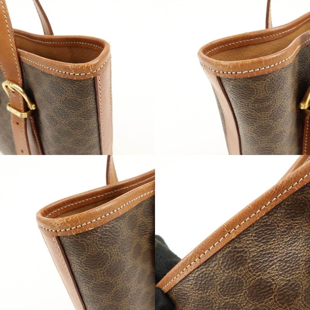 Celine Celine Macadam Triomphe Coated Canvas Tote Brown Size ONE SIZE - 6 Thumbnail