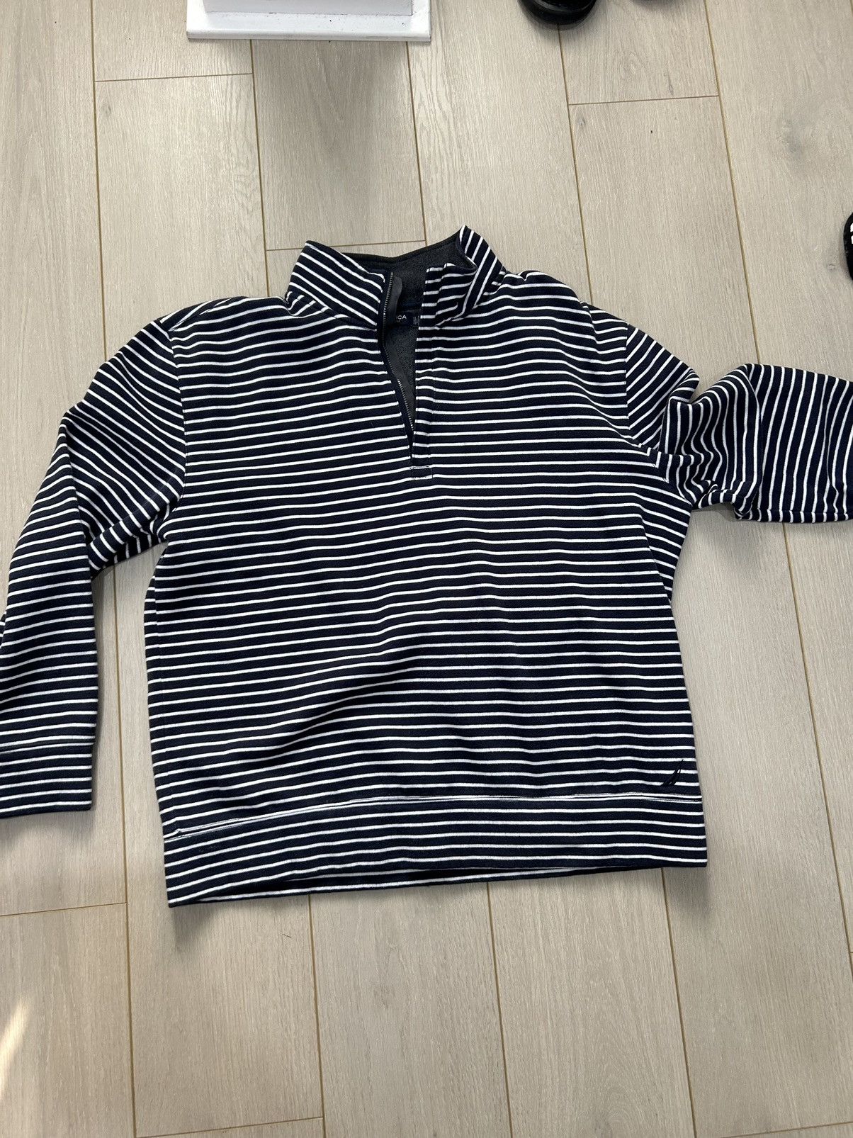 Nautica Classic Nautica Stipe Quarter Zip Size US XL / EU 56 / 4 - 1 Thumbnail