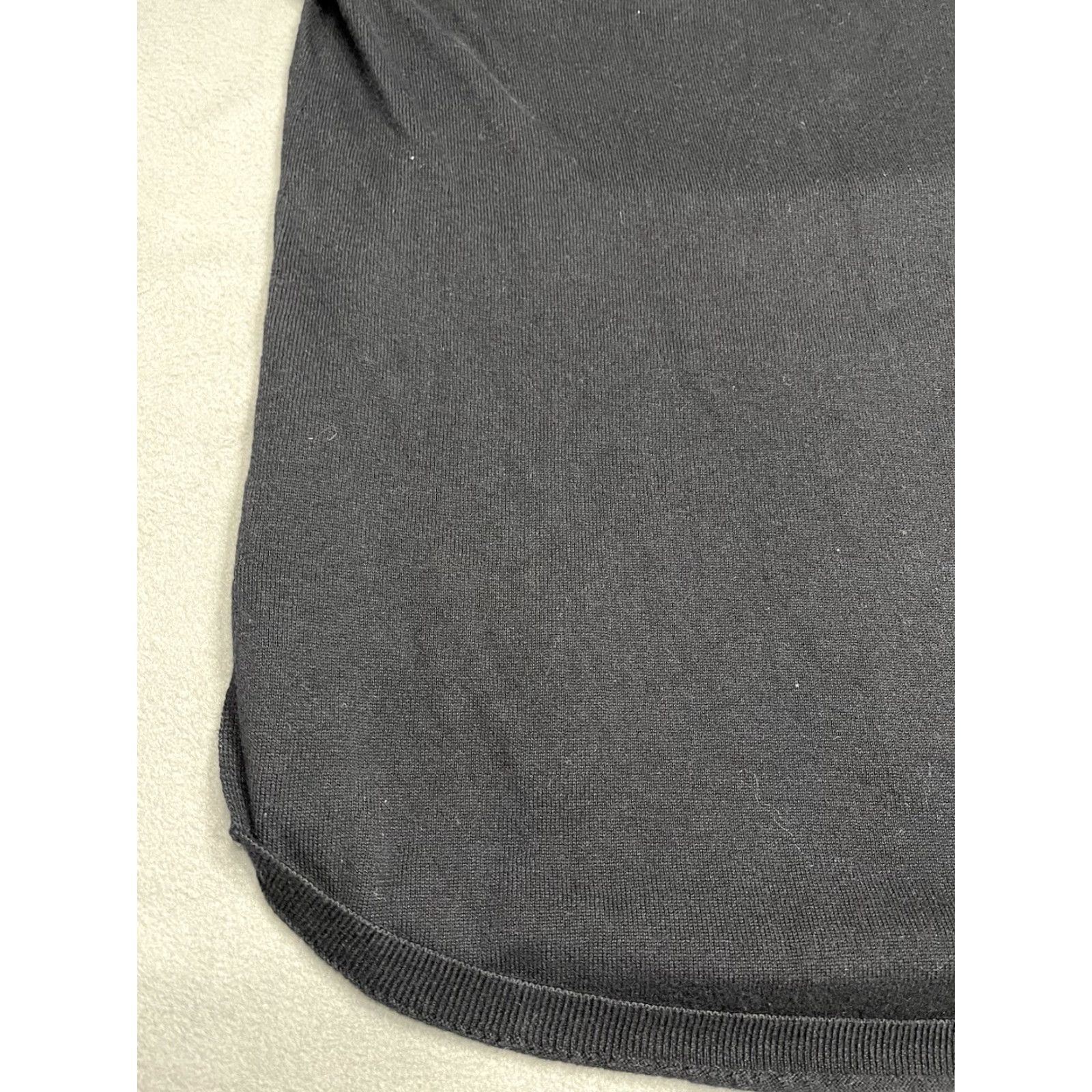 Vintage Caslon Women’s Sweater Pullover Size M Black Casual Long Sleeve Scoop Neck Cotton Nylon Viscose Regular - Womens Size M / US 6-8 / IT 42-44 - 7 Thumbnail