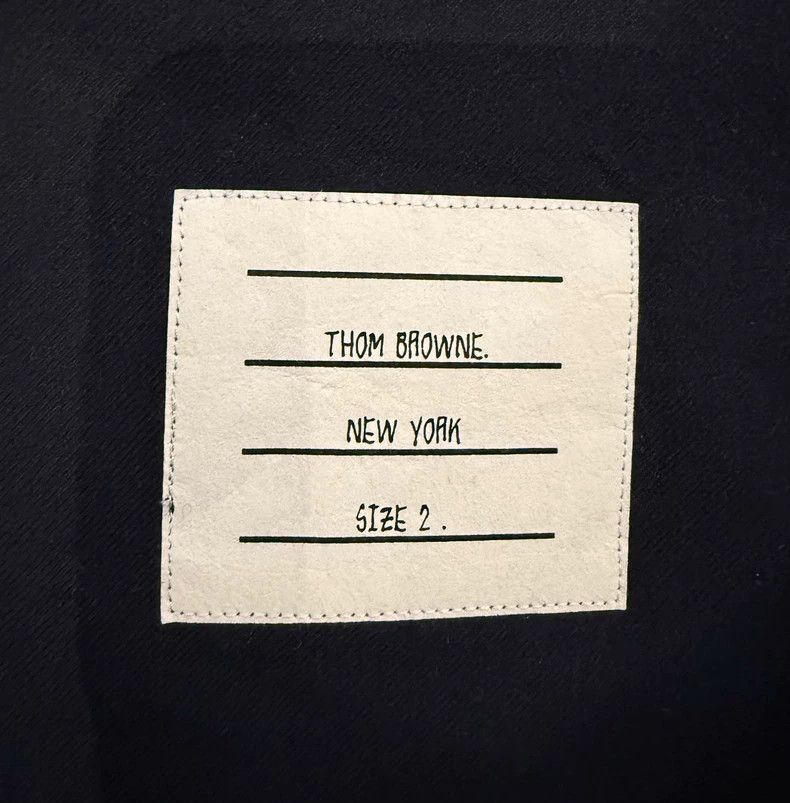 Thom Browne Thom Browne size2 Classic four-barrel shirt, blue and black Size US M / EU 48-50 / 2 - 4 Thumbnail