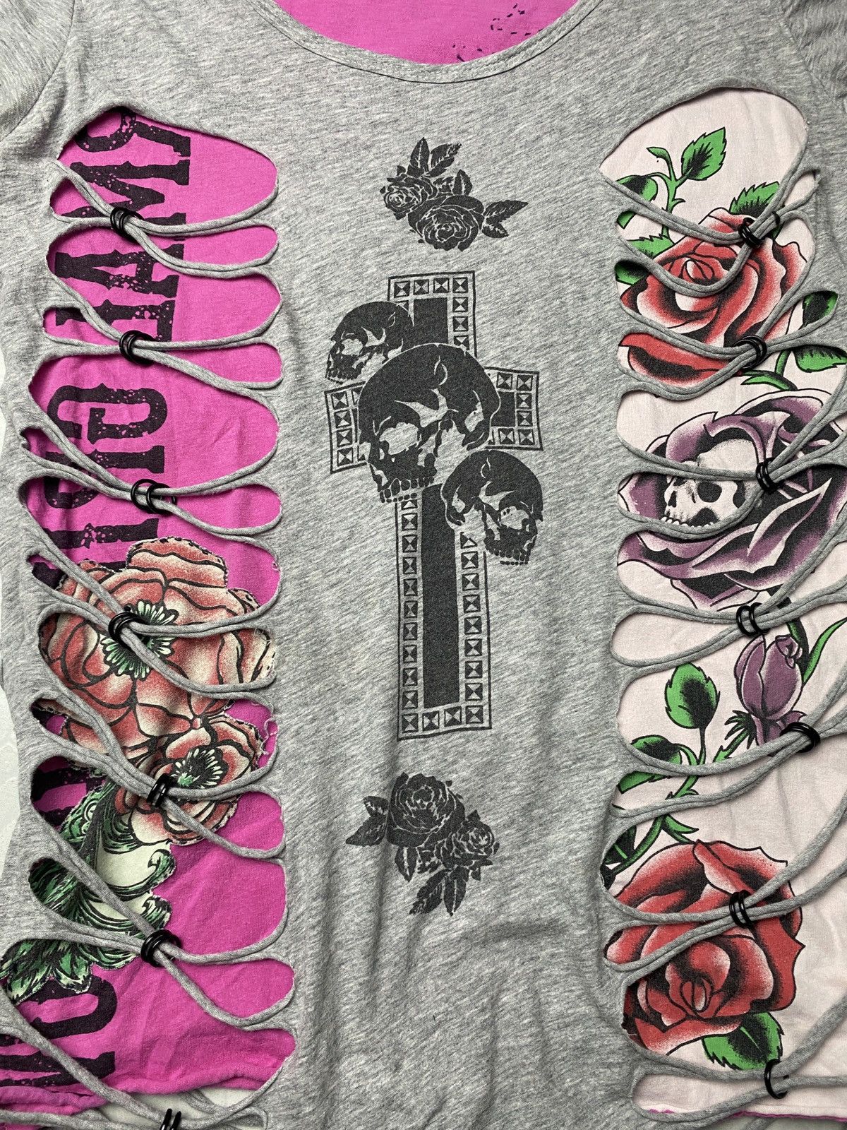 Hysteric Glamour 2000's Bobby Mall Pierced Punk Distressed Shirt Size US XS / EU 42 / 0 - 5 Thumbnail