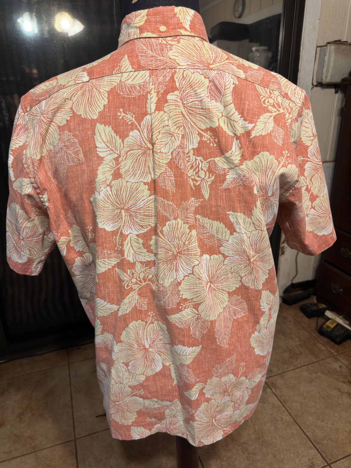 Reyn Spooner PreOwned Reyn Spooner Orange Hawaiian Floral Men's Medium Size US M / EU 48-50 / 2 - 2 Thumbnail