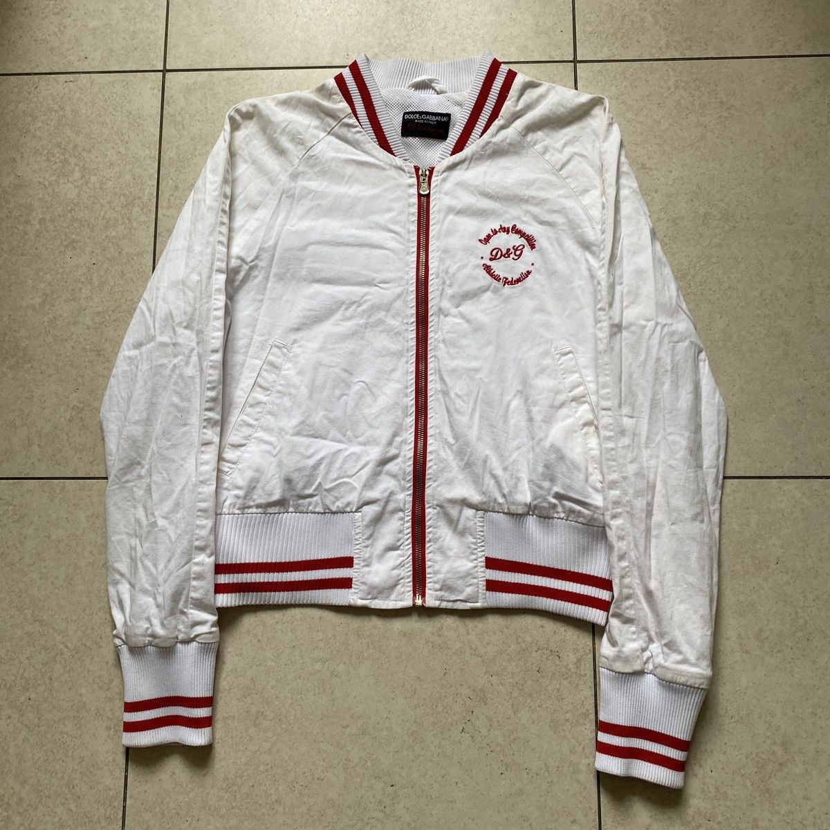 Dolce & Gabbana Dolce Gabbana Embellished Big Logo Varsity Bomber Jacket y2k Size L / US 10 / IT 46 - 2 Thumbnail