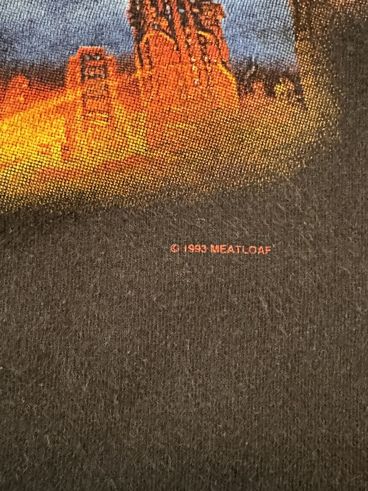 Band Tees × Hanes SUPER RARE Vintage MeatLoaf World Tour 93,94,95 Tee Size US XL / EU 56 / 4 - 3 Thumbnail