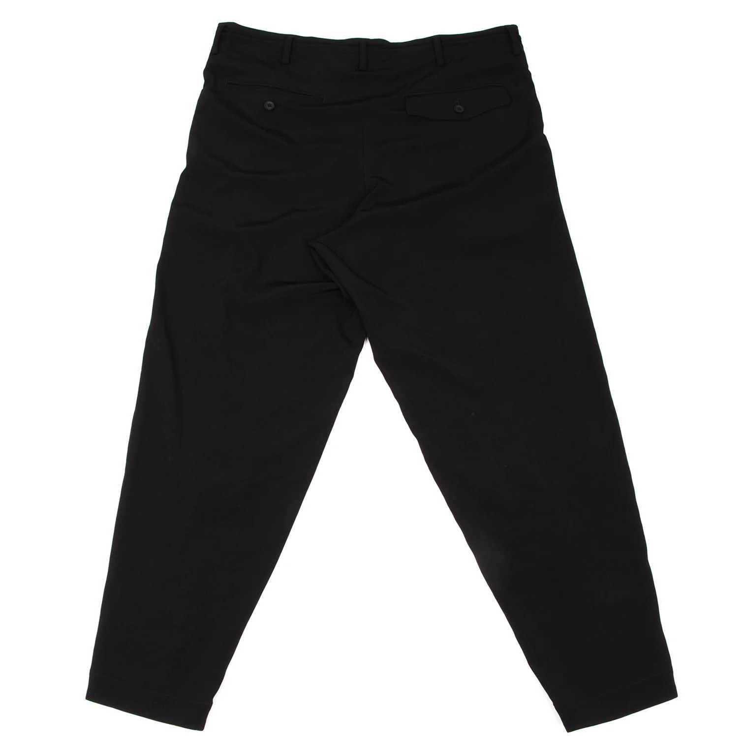 Yohji Yamamoto Yohji Yamamoto Crepe Dressed Button Pants Black Size US 32 / EU 48 - 10 Thumbnail