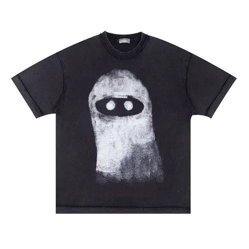 Japanese Brand Hayase x Mari Bold Stitching Vintage Ghost Design T-Shirt Size US M / EU 48-50 / 2 - 6 Thumbnail
