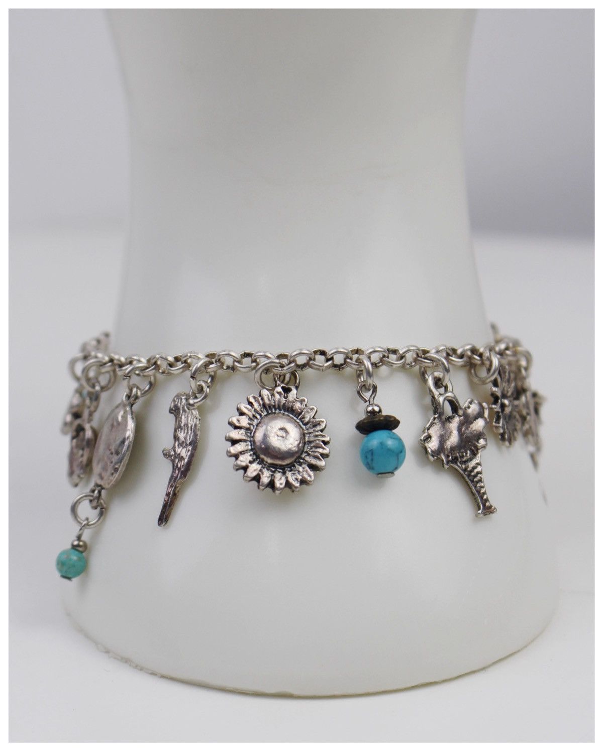 Vintage 2000S JAPANESE MADE BOHO BLOOM CHARM BRACELET Size ONE SIZE - 2 Thumbnail