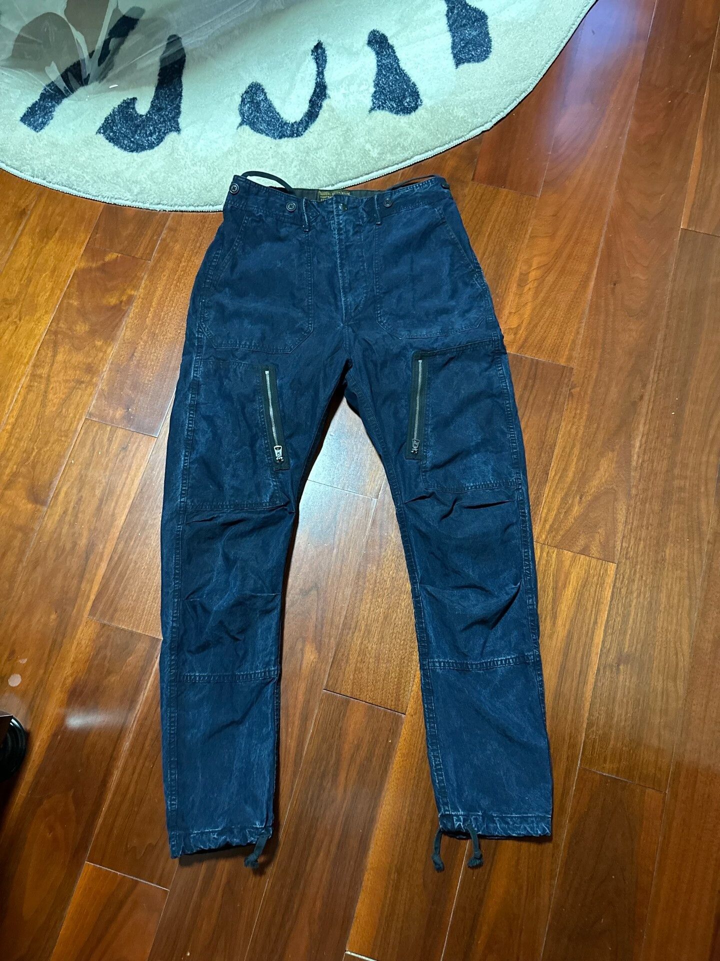 RRL Ralph Lauren RRL Indigo Frost Texture Denim Pants Size US 30 / EU 46 - 1 Thumbnail