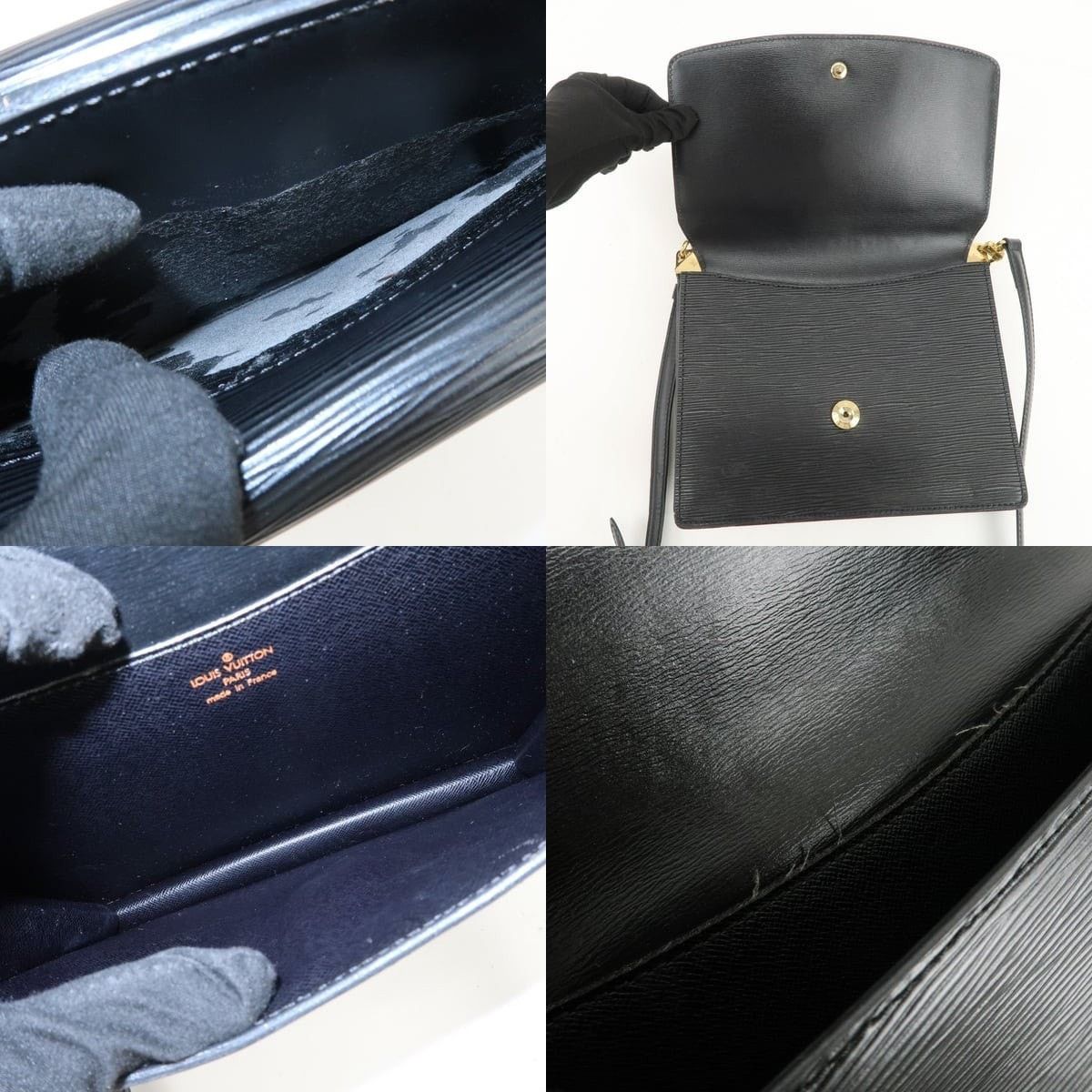 Louis Vuitton Louis Vuitton Epi Grenelle Shoulder Bag Black Size ONE SIZE - 7 Thumbnail