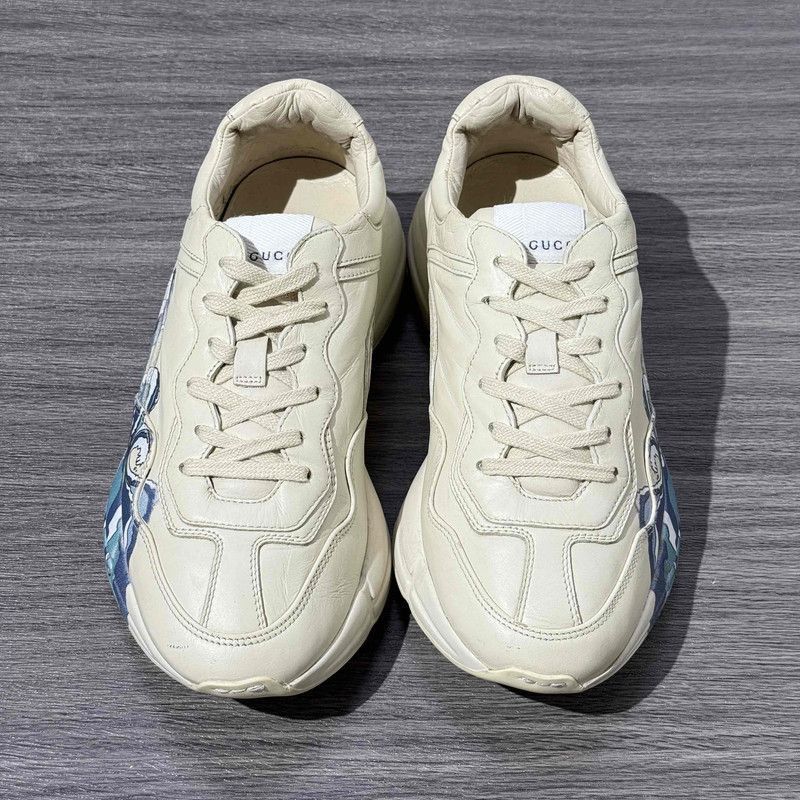 Gucci Gucci Rhyton Wave Print Low-Top Dad Sneakers - Size US 7.5 / EU 40-41 - 2 Thumbnail