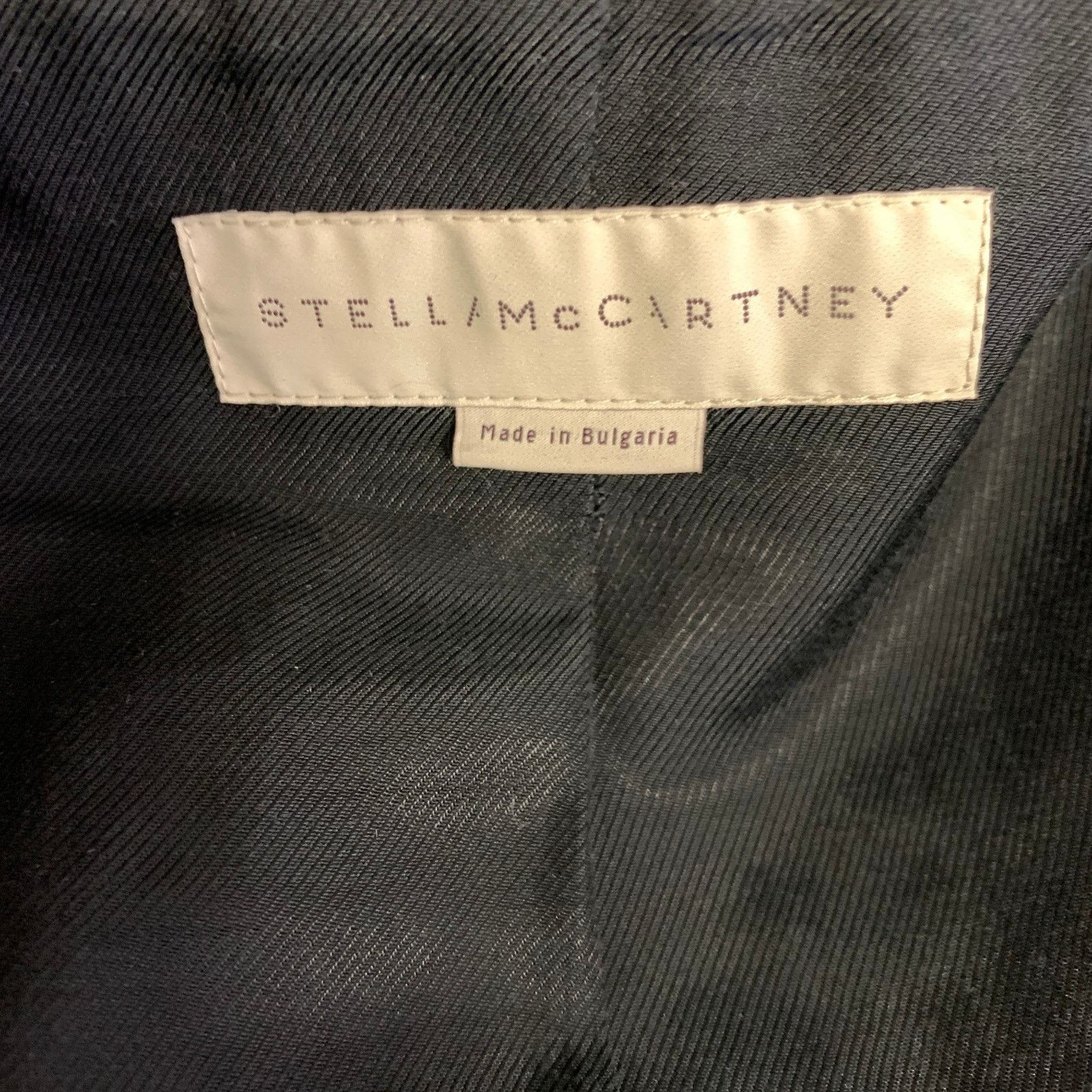 Stella McCartney STELLA McCARTNEY Size S Black Wool Blend Notch Lapel Jacket Size S / US 4 / IT 40 - 5 Thumbnail
