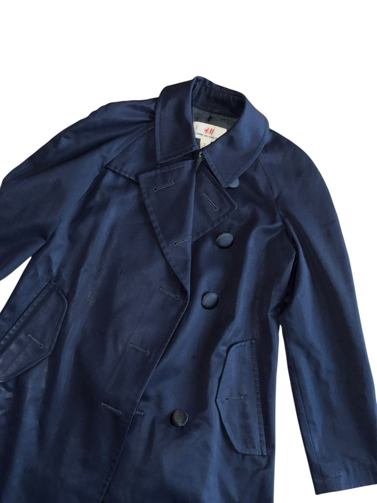 Comme des Garcons × H&M H&M X CDG COMME DES GARCONS TRENCH COST NAVY Size S / US 4 / IT 40 - 13 Thumbnail