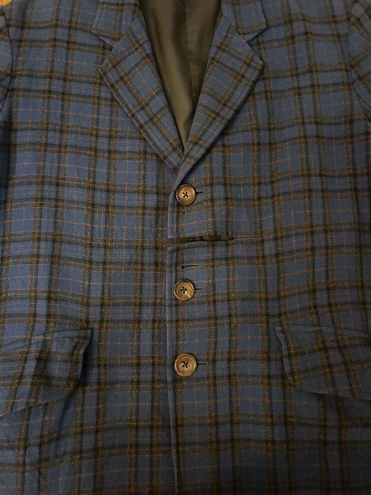 Yohji Yamamoto Yohji Yammamoto Homme Archive AW96 Plaid Coat Size US M / EU 48-50 / 2 - 9 Thumbnail