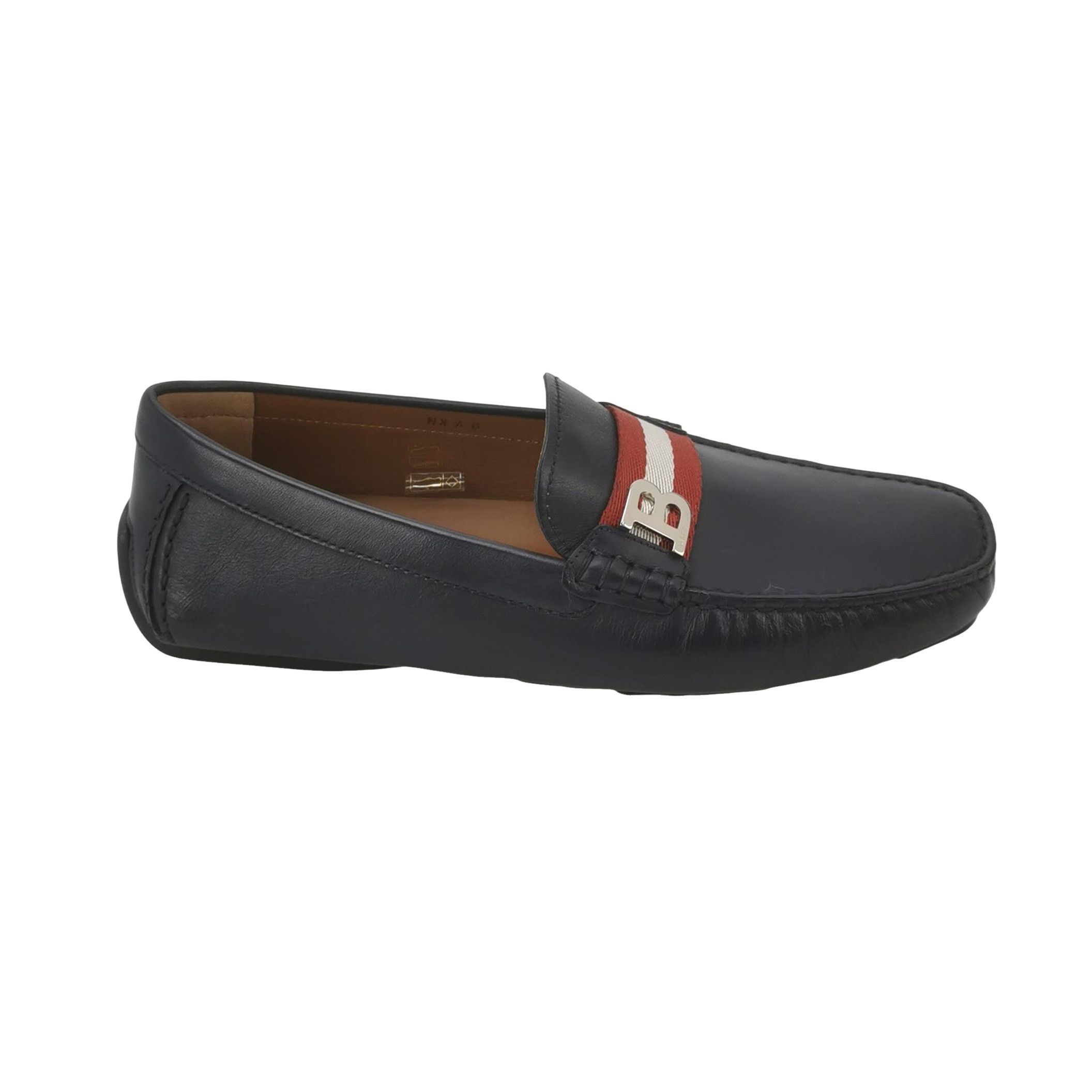 Bally Bally Stripe Logo Leather Loafers Size 40.5 Size US 7 / EU 40 - 1 Thumbnail