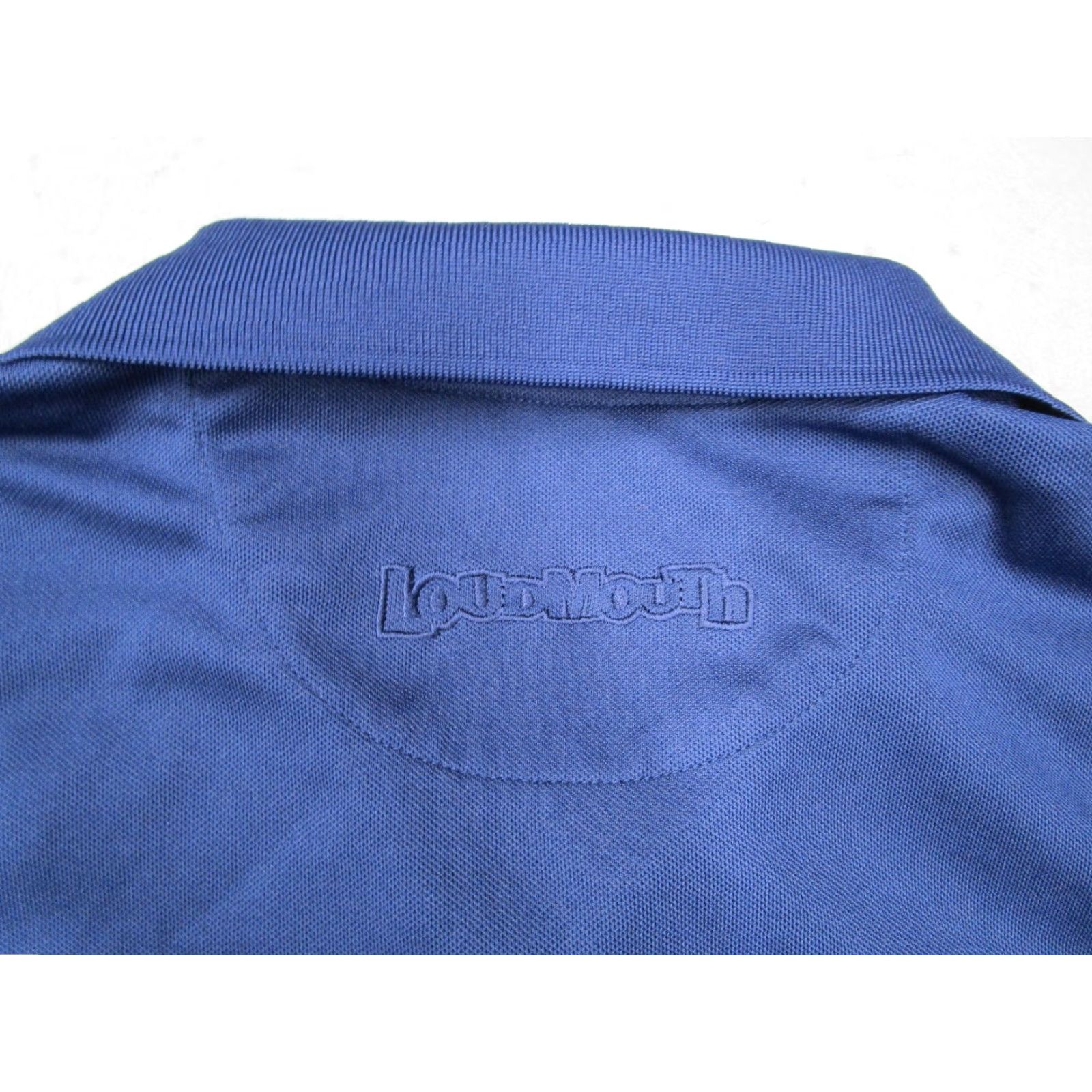 Vintage Loudmouth Golf Mens Polo Shirt XL Blue Short Sleeve Performance Logo Golfing Shirt Quality 100% Polyester Size US XL / EU 56 / 4 - 5 Thumbnail