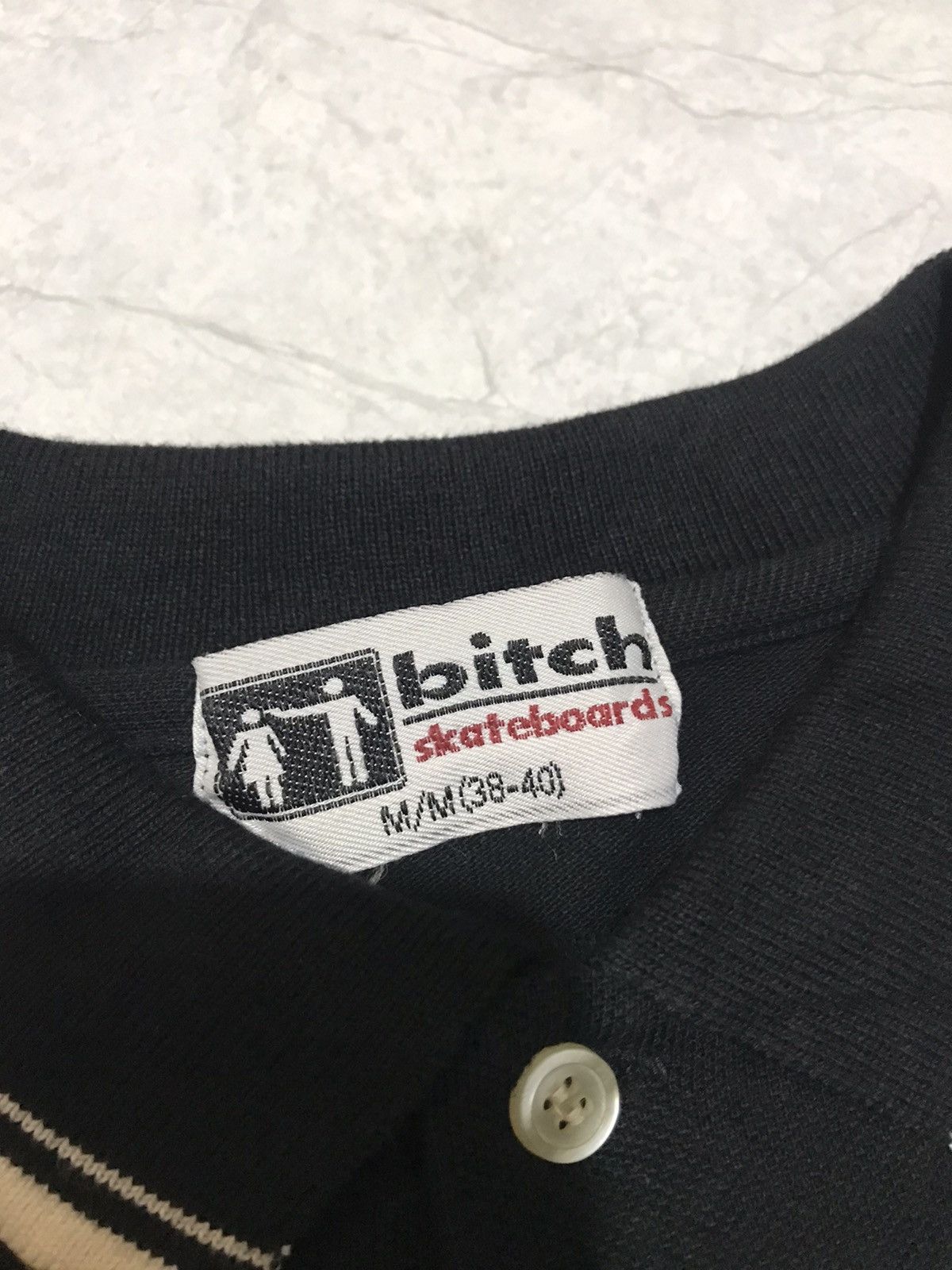 Girl Skateboards Vintage Black Bitch Skateboard Polo Shirt Size US M / EU 48-50 / 2 - 4 Thumbnail