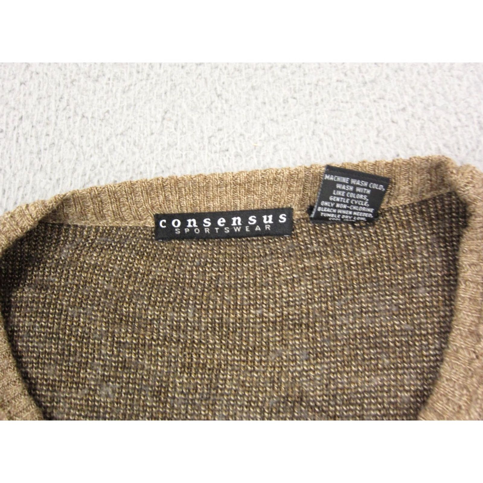 Vintage VINTAGE Consensus Sweater Adult 2XL Brown Wool Argyle Knit Mens 80s 90s Size US XXL / EU 58 / 5 - 3 Thumbnail