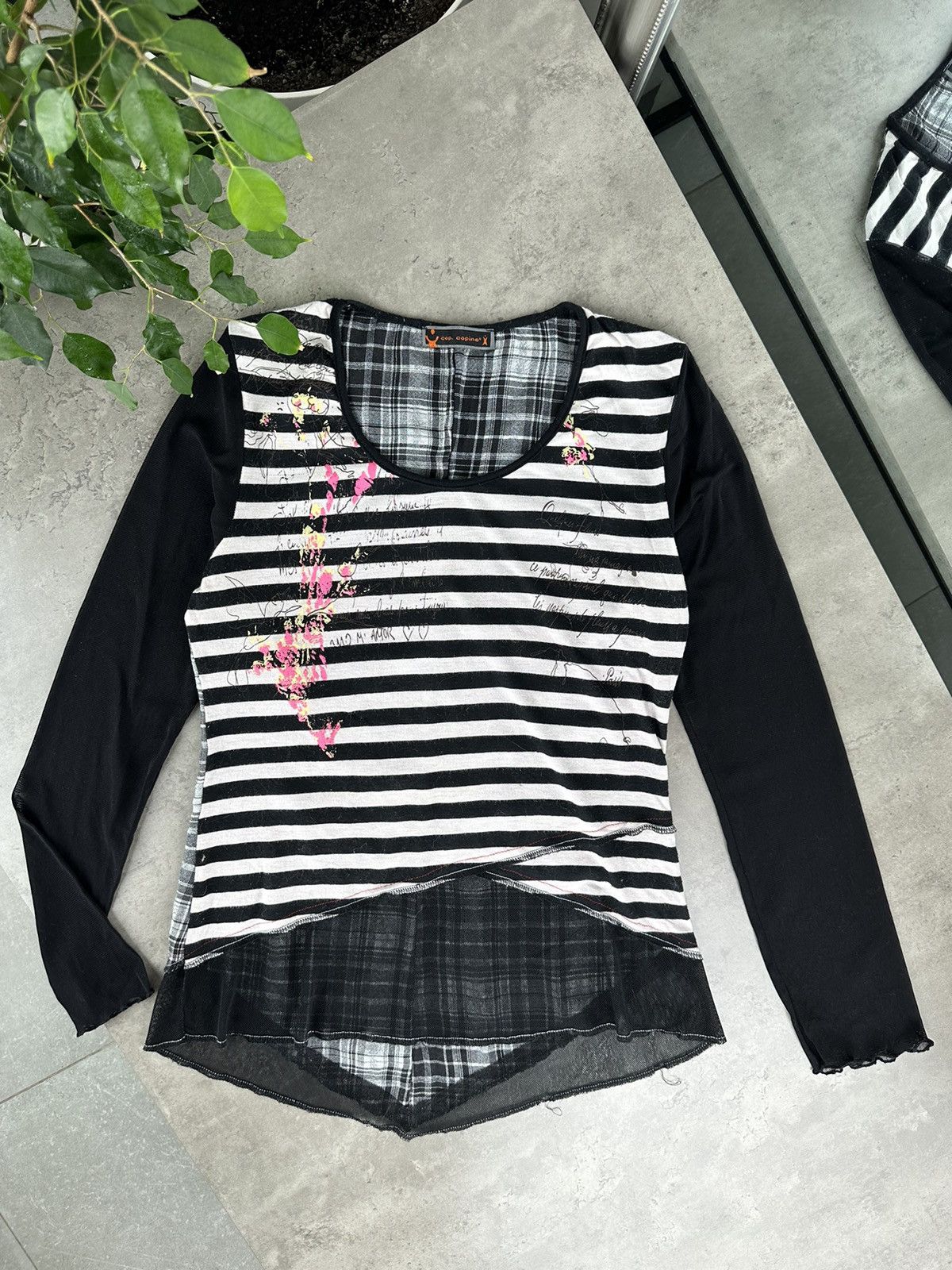 Cop Copine × Designer Presumed Cop Copine | Sheer Long Sleeve T