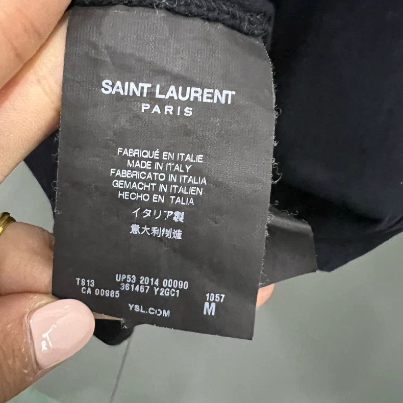 Saint Laurent Paris Saint Laurent ParisBlack graphic printed short sleeves 250 Size US M / EU 48-50 / 2 - 3 Thumbnail