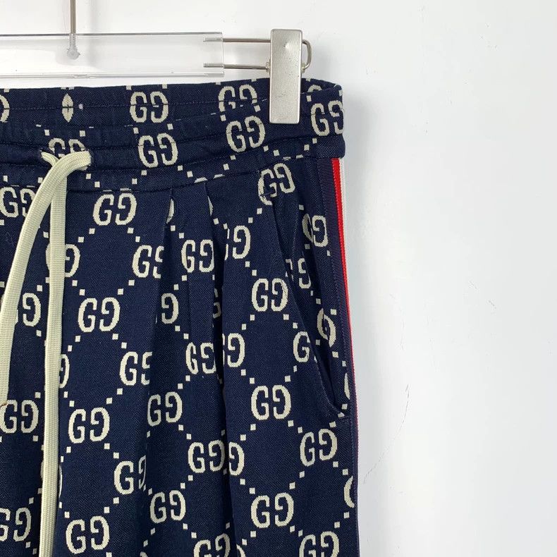 Gucci Gucci Size S Dark blue logo old flower full print side str Size US 30 / EU 46 - 3 Thumbnail