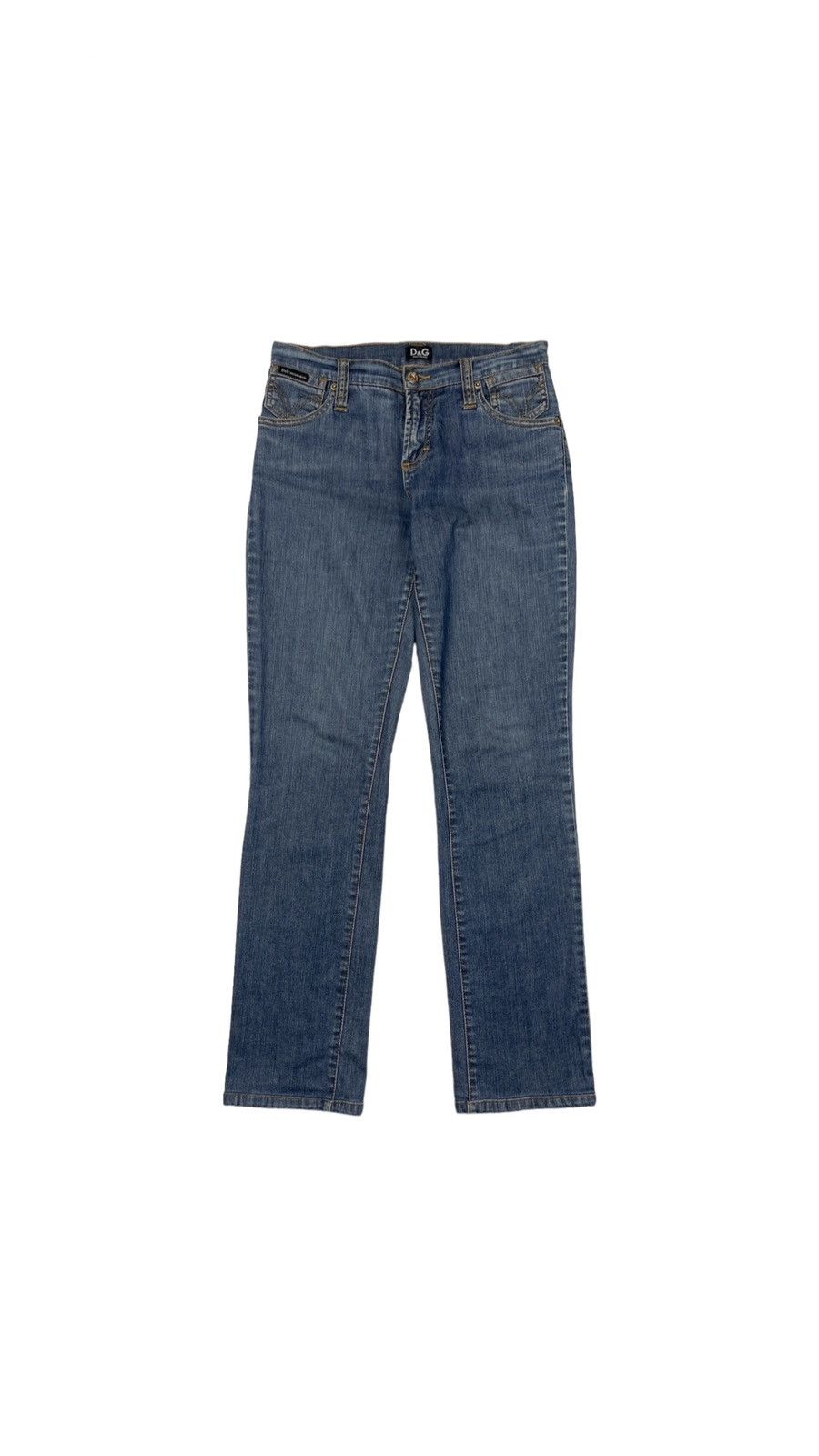 Dolce & Gabbana Dolce&Gabbana Vintage y2k Pocket Logo Denim Jeans Size 27" / US 4 / IT 40 - 1 Thumbnail